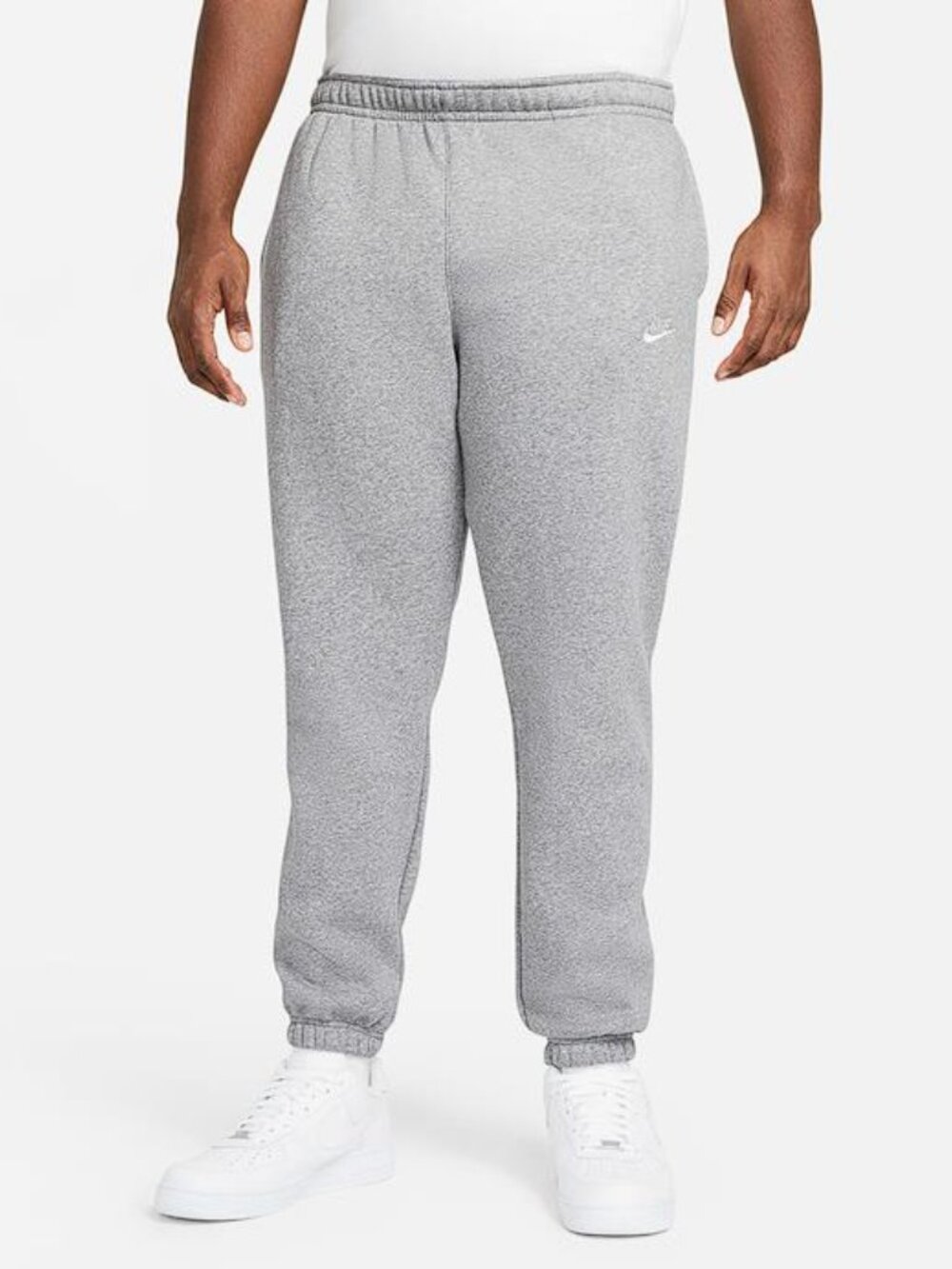 NIKE Men's Sportswear Club Fleece Joggers Size L In Dark Grey Heather